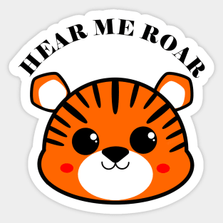 Kawaii Tiger Sticker